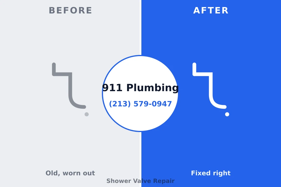 Before and after: plumbing repair Raintree Plantation, MO